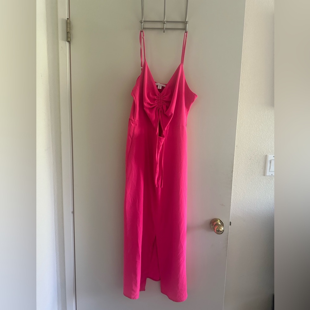 Topshop Pink Maxi Dress